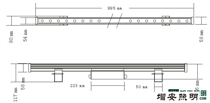 24顆燈珠的洗墻燈